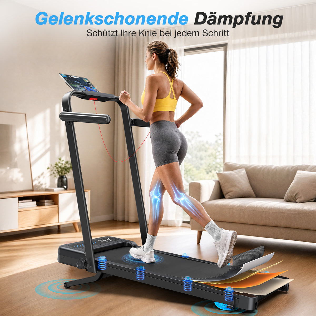 TM037 Pro Foldable Treadmill with 12% Auto-Incline – 180 kg Load Capacity