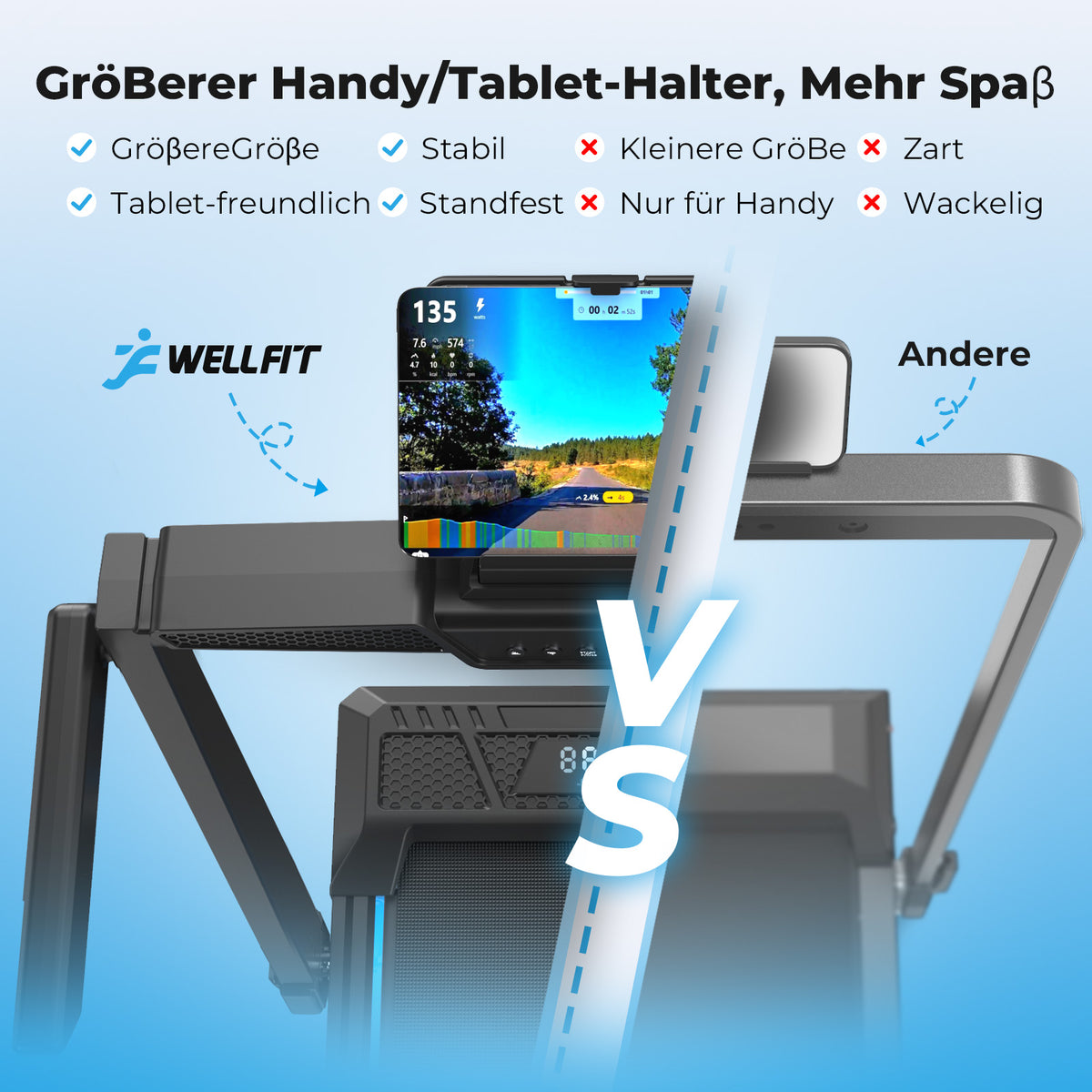 TM032 Laufband mit Bosch® Motor – 10 % Auto-Steigung für Zuhause