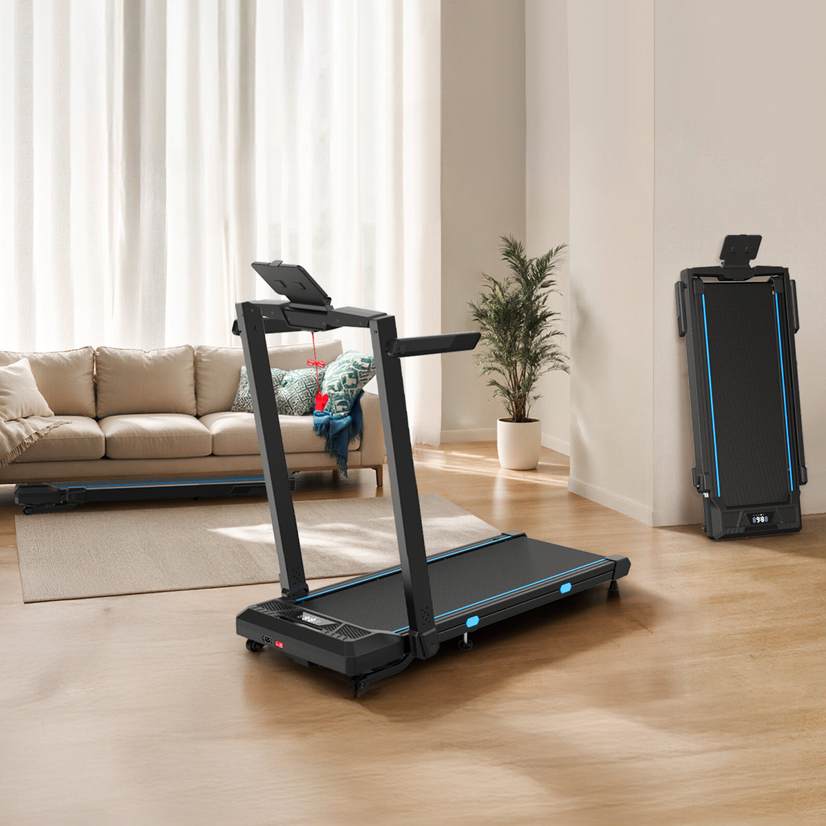 TM032 Laufband mit Bosch® Motor – 10 % Auto-Steigung für Zuhause