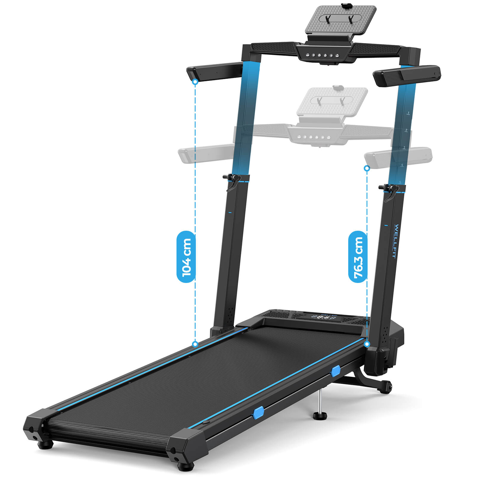 TM032 Height-Adjustable Treadmill with 10% Auto Incline