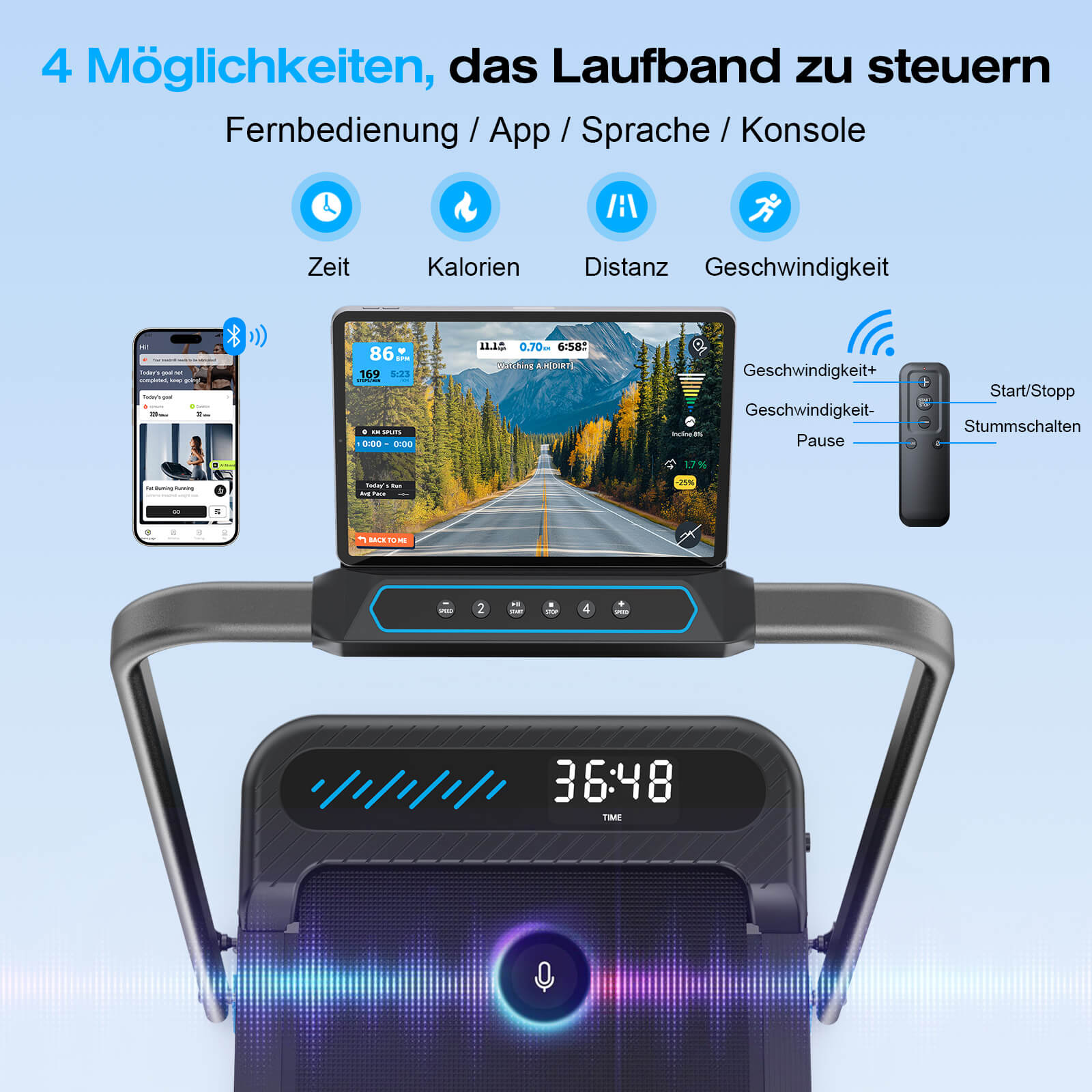 TM037 Foldable Treadmill with Incline for Home
