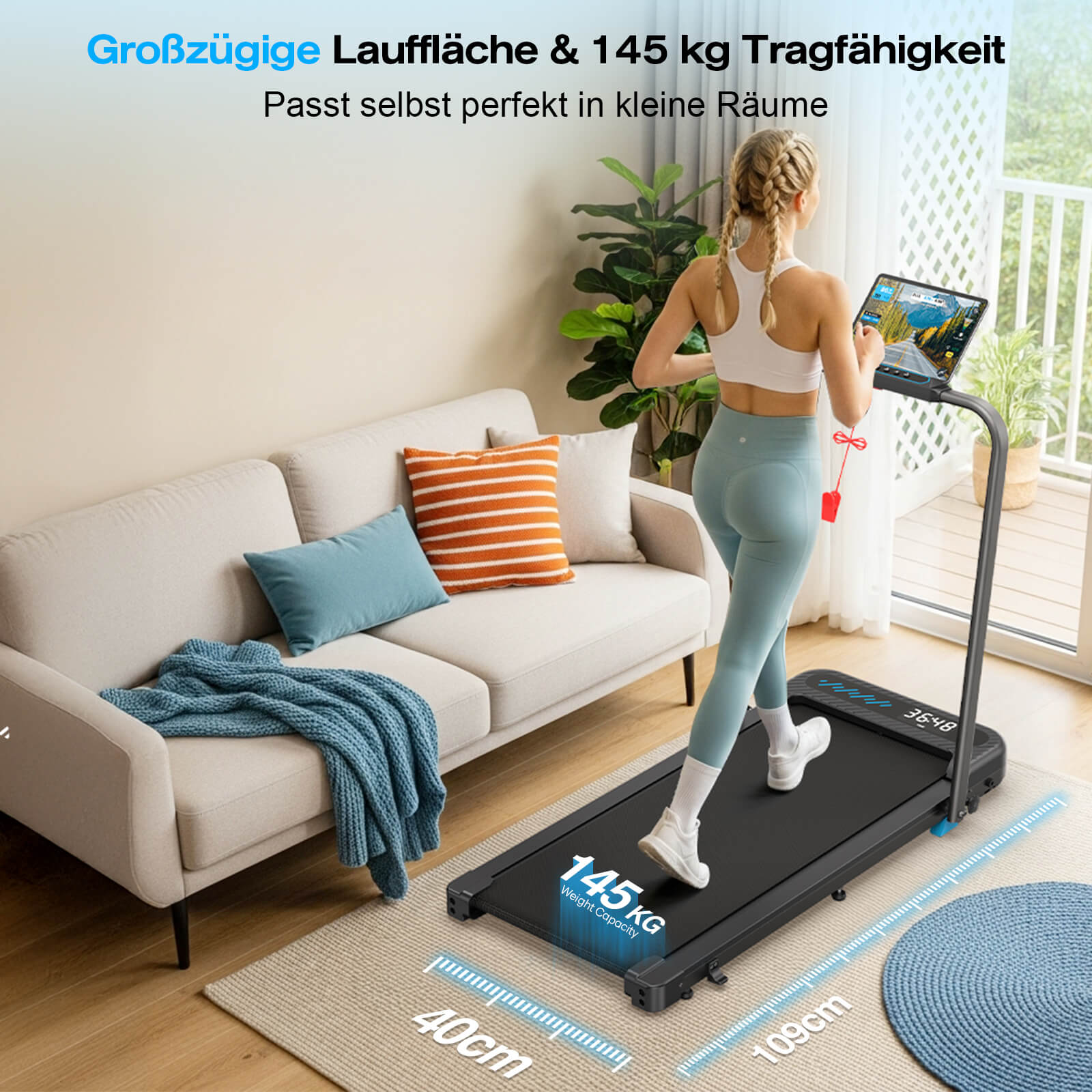 TM037 Foldable Treadmill with Incline for Home