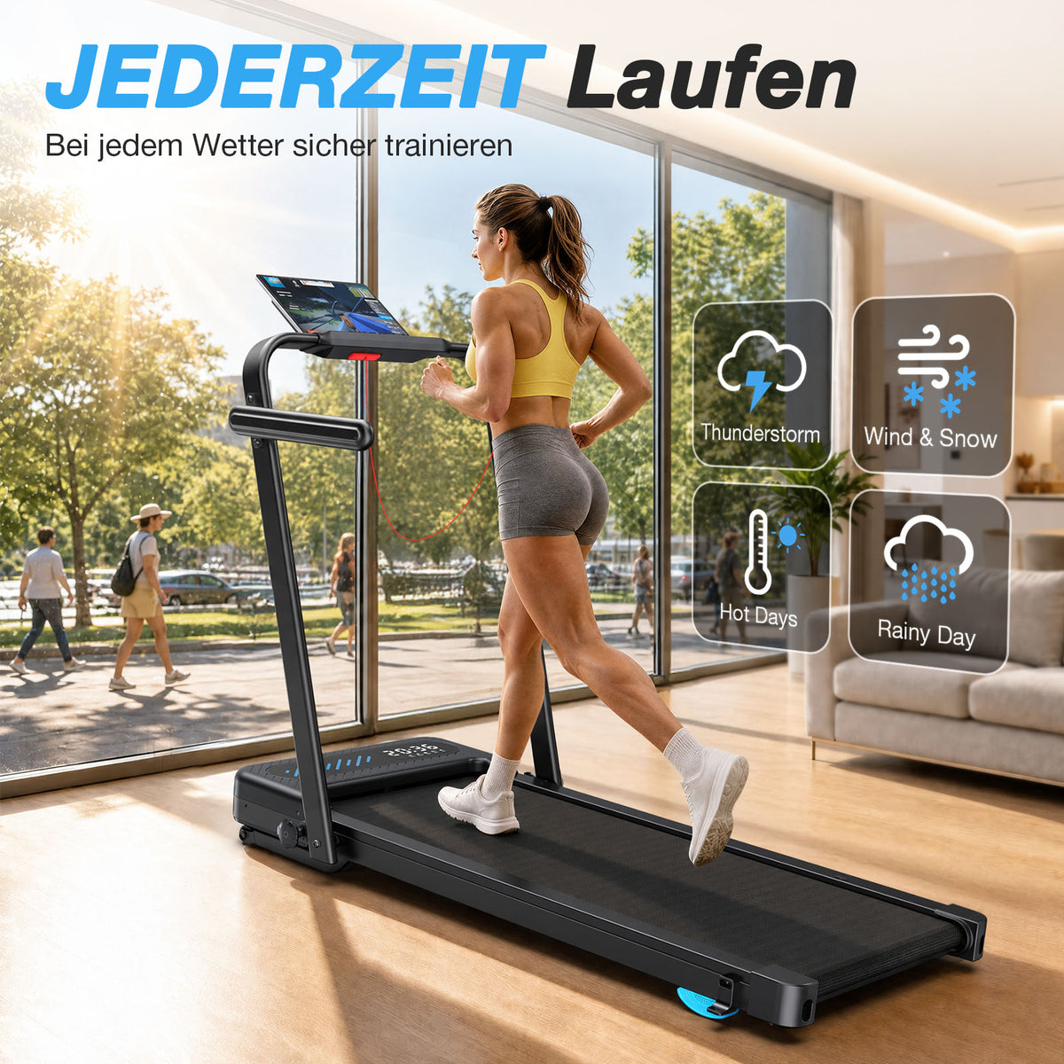 TM037 Pro Foldable Treadmill with 12% Auto-Incline – 180 kg Load Capacity
