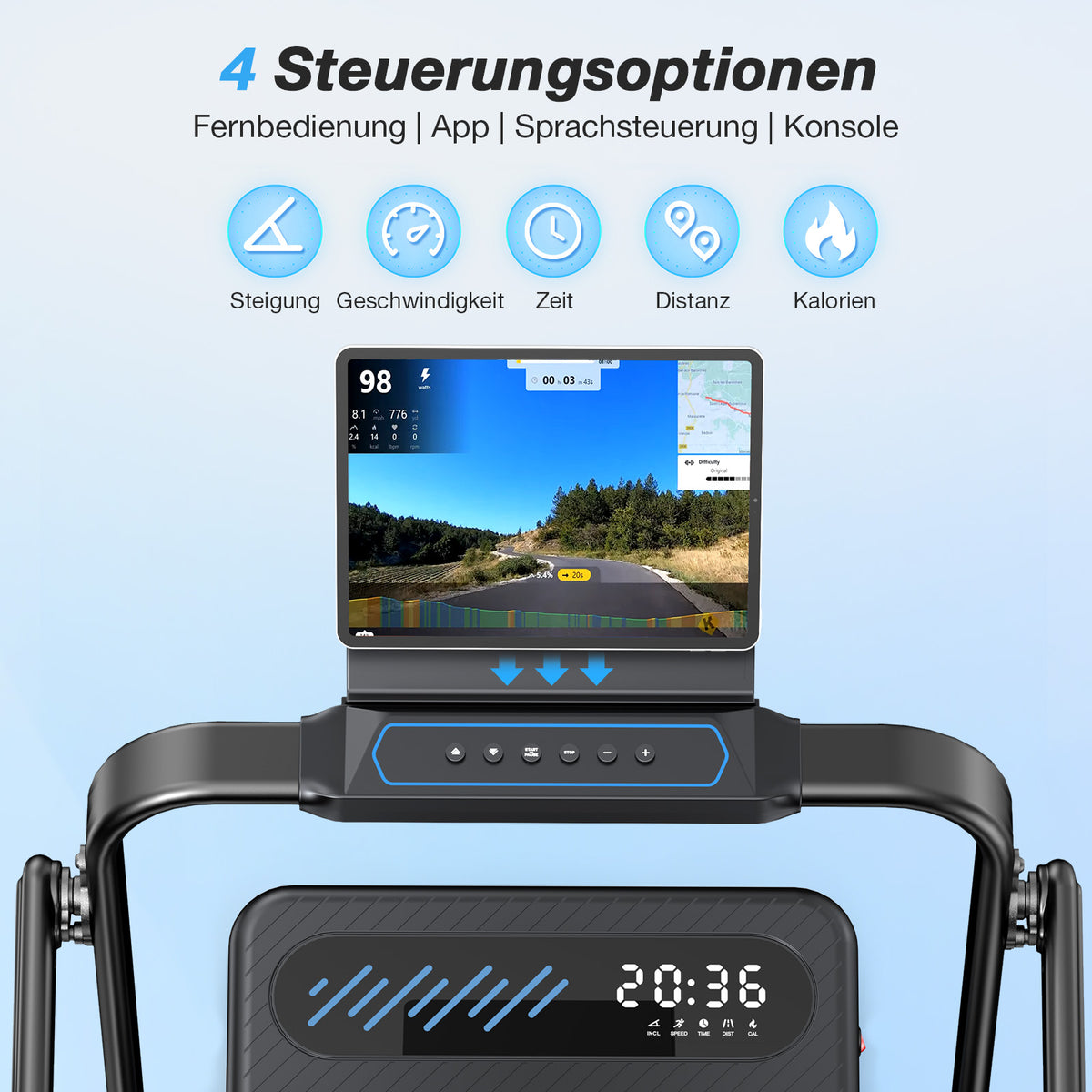 TM037 Pro Foldable Treadmill with 12% Auto-Incline – 180 kg Load Capacity