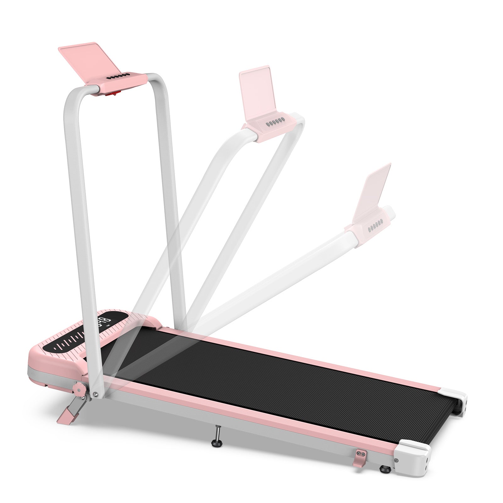 TM037 Klappbares Walking Pad Laufband mit Steigung – Rosa