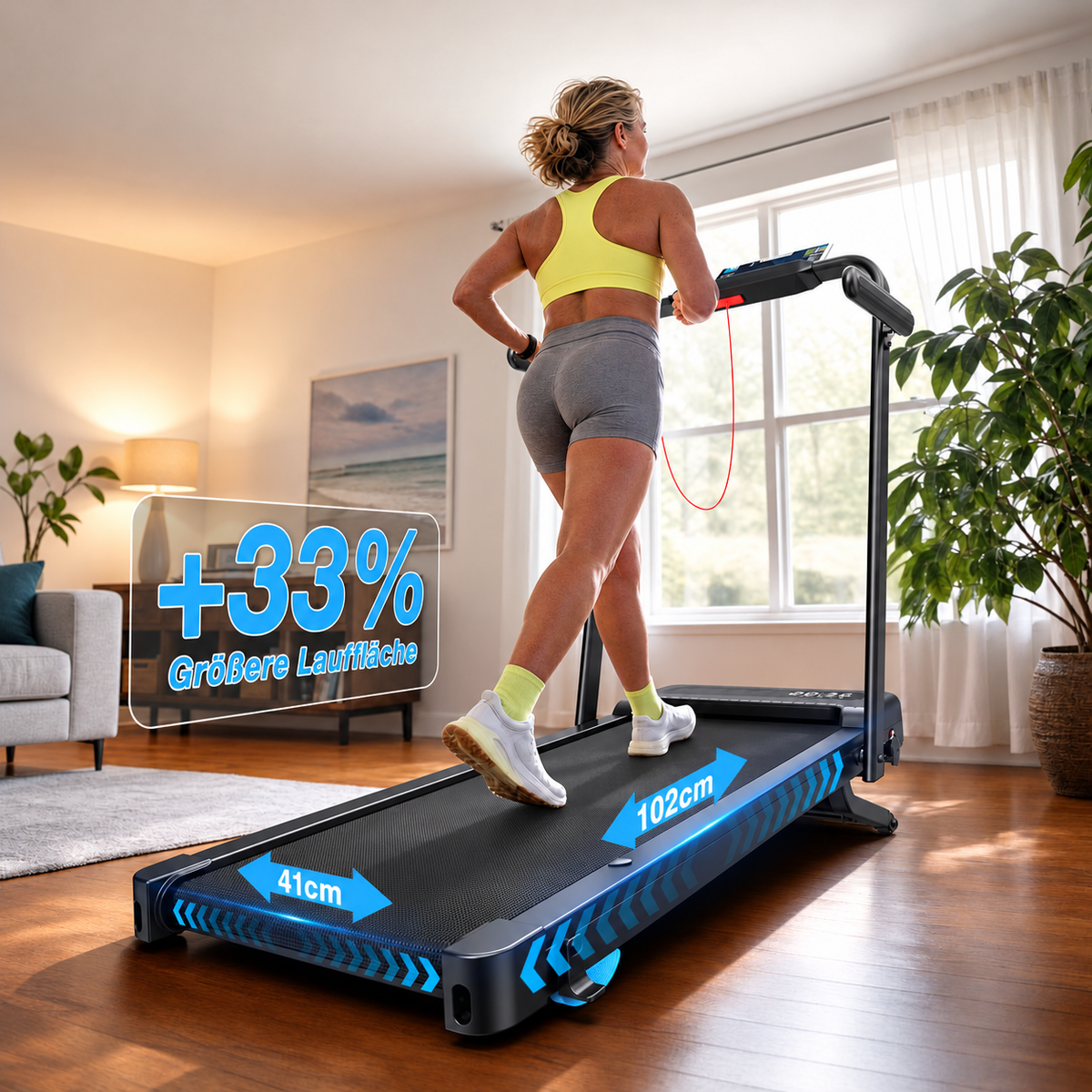 TM037 Pro Foldable Treadmill with 12% Auto-Incline – 180 kg Load Capacity