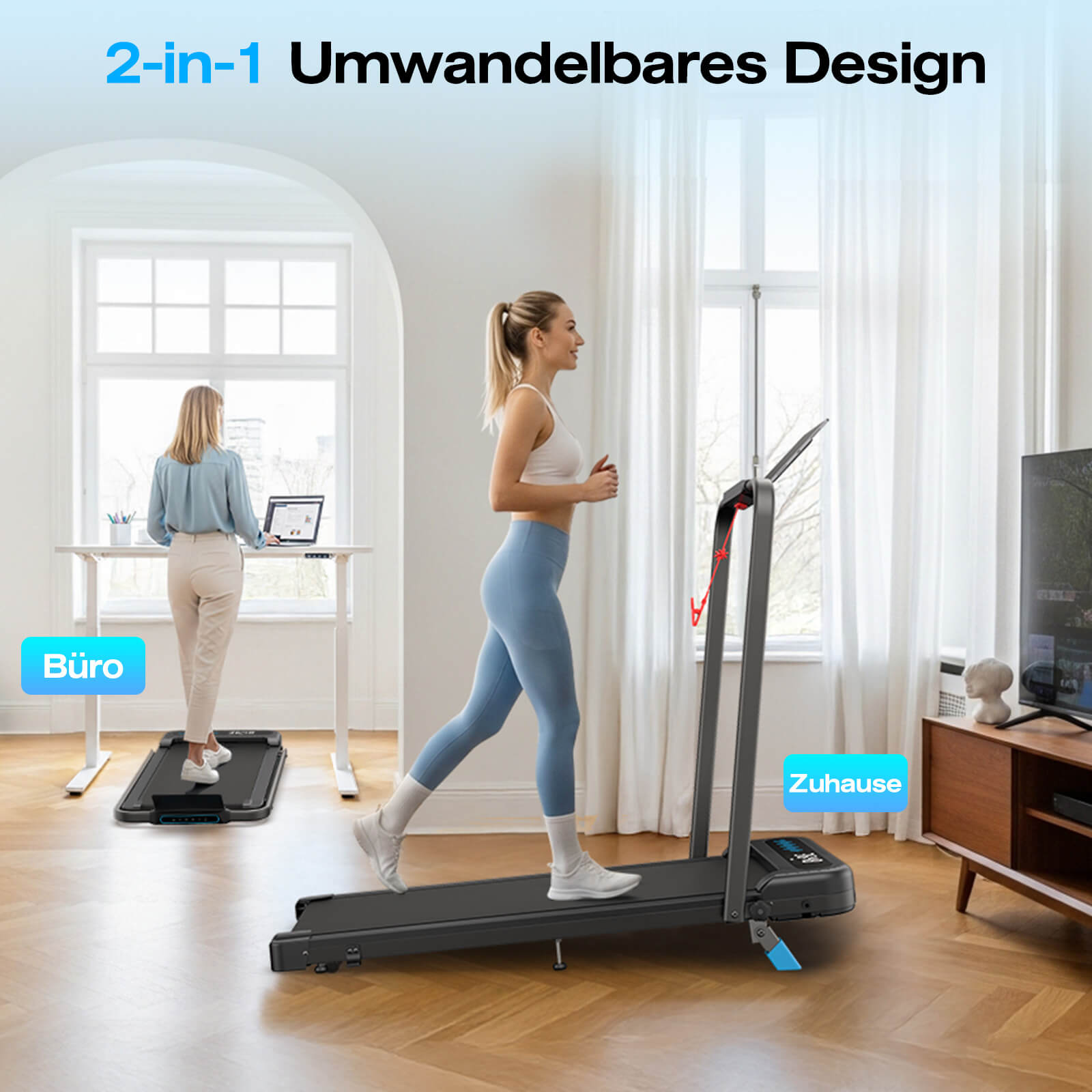 TM037 Foldable Treadmill with Incline for Home