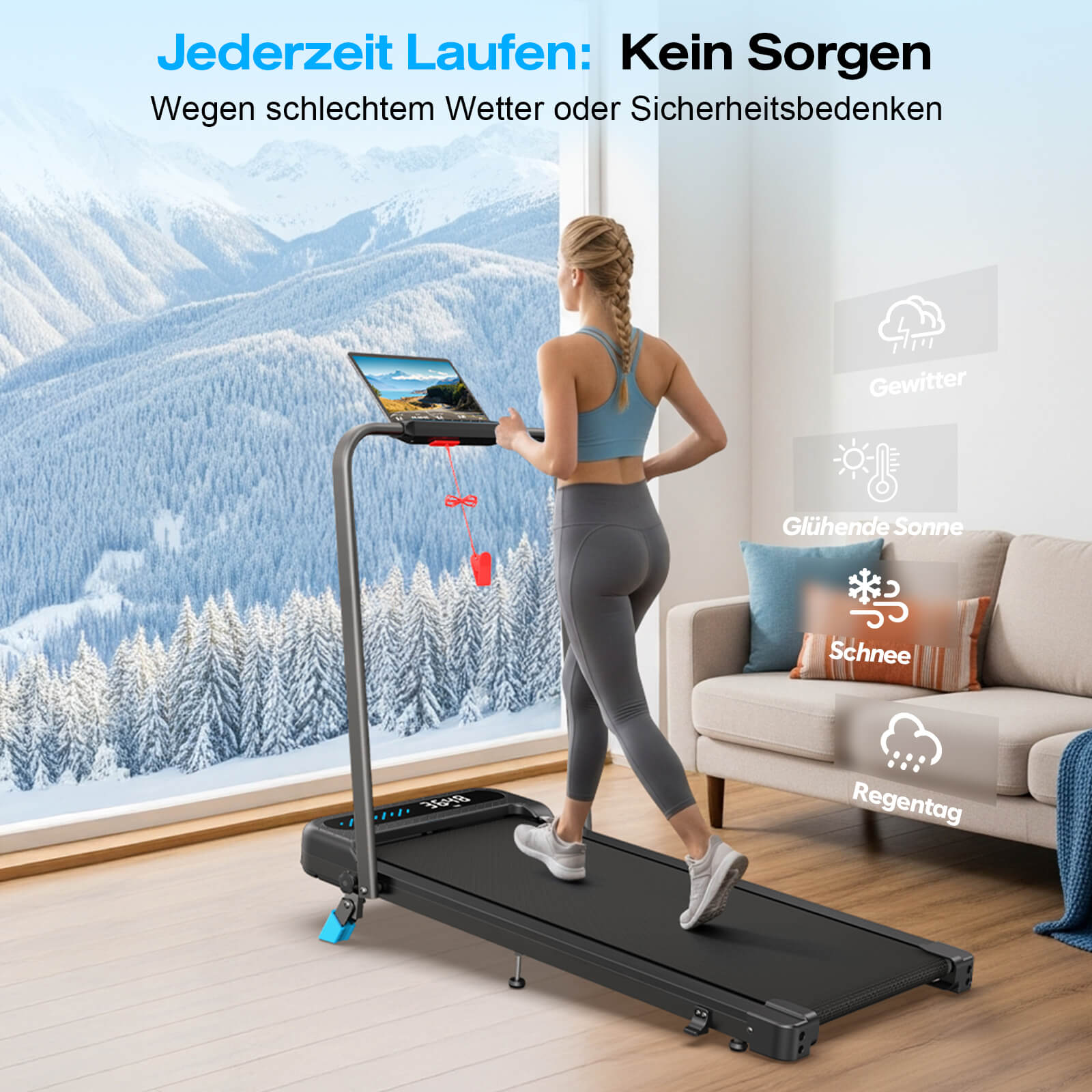 TM037 Foldable Treadmill with Incline for Home